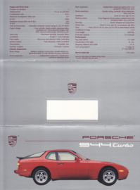 944 Turbo brochure, 6 pages, 1988, English (USA)