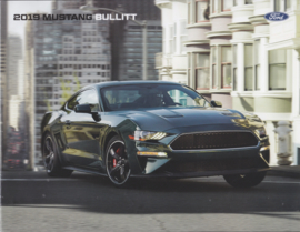 Ford Mustang Bullit brochure, 4 pages, 2019, English language, USA