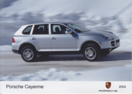 Porsche Cayenne V6 SUV, 24 Press sheets, 11/2003, comes with color photo, importer-issued,  Dutch text