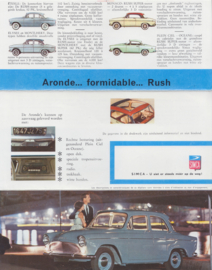 Aronde Rush Berline, 6 pages, c1962, Dutch language