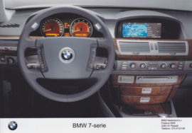 BMW 7-Series Sedan [E65], 5 different press photo's, Dutch, 2001/2002