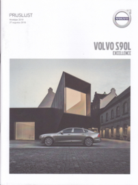 S90L Excellence pricelist brochure, 20 pages, MY19, 2018, Dutch language