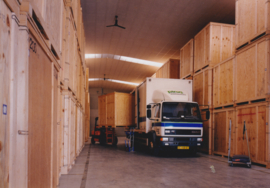 Daf 55 delivery truck, press photo, Dutch, c1995