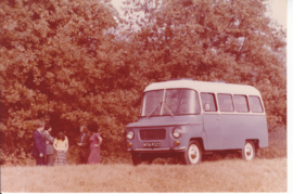 T522 Minibus, photocard with text on reverse, English language (Poland)