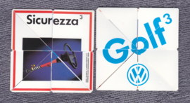 Volkswagen Golf 3, plastic cubic puzzle, 1992, Italian