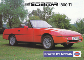 Scimitar SST 1800 Ti Convertible leaflet, 2 pages, 10/1991, English language