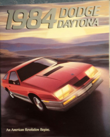 Daytona brochure, 20 large pages, 1984, English language, USA