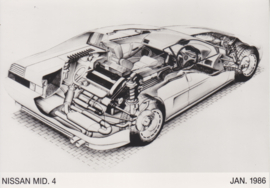 Nissan Mid 4 [ x-ray photo], press photo, Belgium, 1/1986