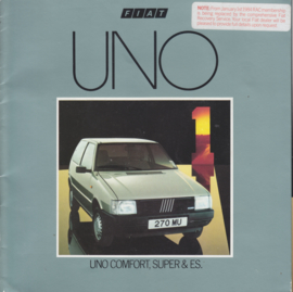 Uno brochure, 30 pages, 11/1983, English language