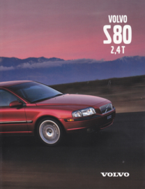 S80 2,4 T brochure, 4 pages, 2001, Swedish language