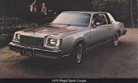 Regal Sport Coupe, US postcard, standard size, 1979