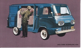 Econoline Van, US postcard, standard size, 1962