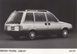 Nissan Prairie Jubilee, press photo, Belgium, 01/1984