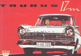 Taunus 17 M 1957, A6-size postcard for 75 Years Ford Germany, 2000