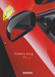 Press Package Geneva 2003, many pictures on CD-Rom, comes in A4-size cover