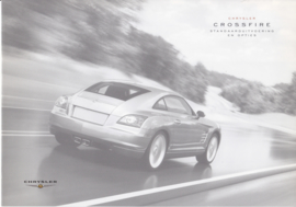 Crossfire Coupe specifications & prices brochure, 6 pages, 10/2003, Dutch language