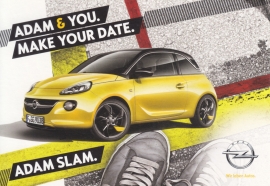 Adam Slam, DIN A6-size postcard, 2012, German language