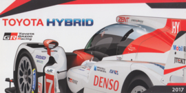 Hybrid WEC race car # 7, postcard, size 22 x 11 cm, issued by Toyota Motor Sport, 2017