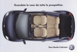 New Beetle Cabriolet postcard, Promocard Italy, # 3878