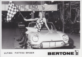 Bertone Fiat 850 Spider [last production car], press photo, Italy, 1974
