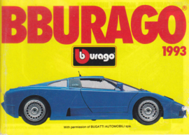 Burago brochure, 64 pages, 1993, English language, small-size