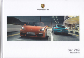 718 Boxster & Cayman brochure,  160 pages, 03/2017, German language