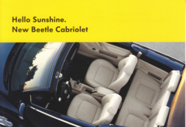 New Beetle Cabriolet postcard, factory-issue, Germany, English text, 2003