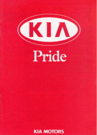 Pride Hatchback brochure, 8 pages, about 1998, Dutch language