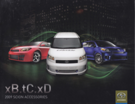 xB/tC & xD accessories brochure, 12 pages, 2009, English language, USA