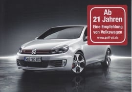 Golf GTI, A6-size postcard, German, 2012