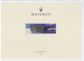 ** La Maserati all model brochure, 40 pages, German language, 2005, hard covers