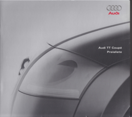 TT Coupé brochure, 48 pages + specs. + prices, 1998, German language