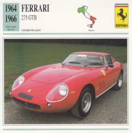 Ferrari 275 GTB card, German language, D6 067 05-03