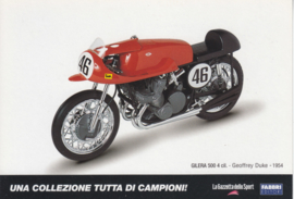 Gilera 500 1954, Italian Promocard, DIN A6-size, # 5476