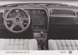 Lancia Thema turbo 16v LX dashboard, press photo, Belgium, 1/1992