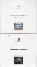 Porsche 2002 Press Kit Frankfurt 2001, 2x CD-Roms with pictures & small booklet, factory-issued,  German text