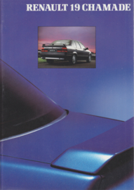 19 Chamade (Sedan) brochure, 30 pages, 1991, Dutch language
