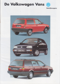 Vans brochure, 12 pages,  A4-size, Dutch language, 5/1992
