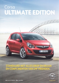 Corsa Ultimate Edition brochure, 2 pages, 2016, Belgium (Dutch)