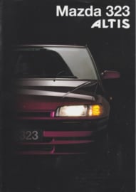 323 Hatchback Altis special edition folder, 4 pages, about  1986, Dutch language