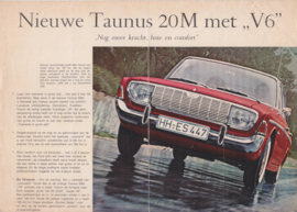 Taunus 17M & 20M folder, 4 pages, 10/1964, Dutch language