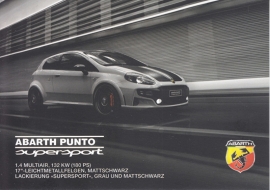 Punto Supersport 1.4 MultiAir, DIN A-6 size, German language, about 2013