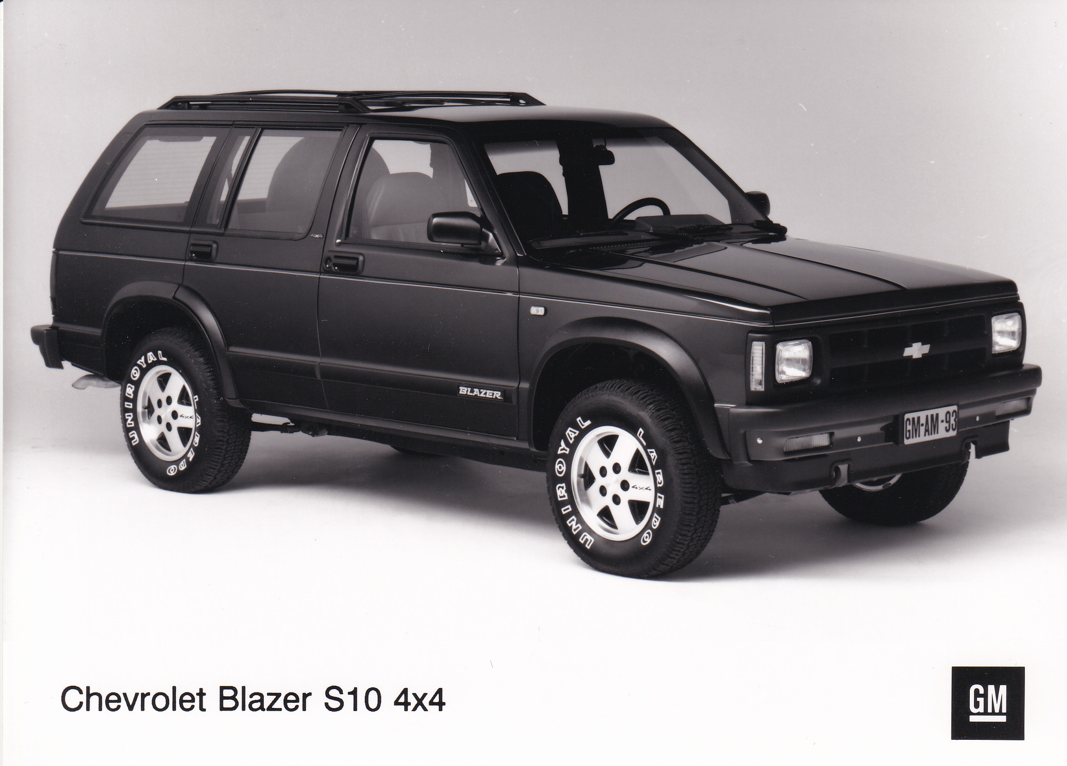 Chevrolet Blazer S10  4x4 - press photo - Dutch - 1993