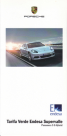 Panamera S E-hybrid energy brochure, 4 pages, Spanish language
