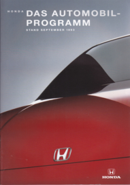 Program all model brochure, 34 pages, A4-size, 08/1993, German language