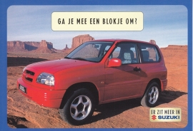 Grand Vitara Metal Top 2.0, DIN A6-size postcard, Dutch language, 1999