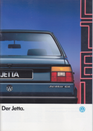 Jetta brochure, 40 pages,  A4-size, German language, 08/1987