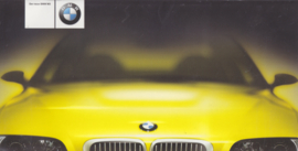 M3 Coupe brochure, 12 pages, oblong shape, 1/2000, German language