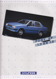 Pony XP 1.3/1.5 brochure, 4 pages, 09/1986, Dutch language