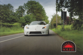 Anadi sports car with 6.2 L V8 engine, advertising postcard, English text, 2014